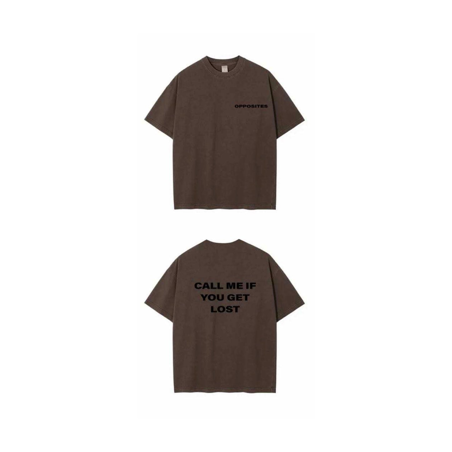 Lost Tee in Soot Brown