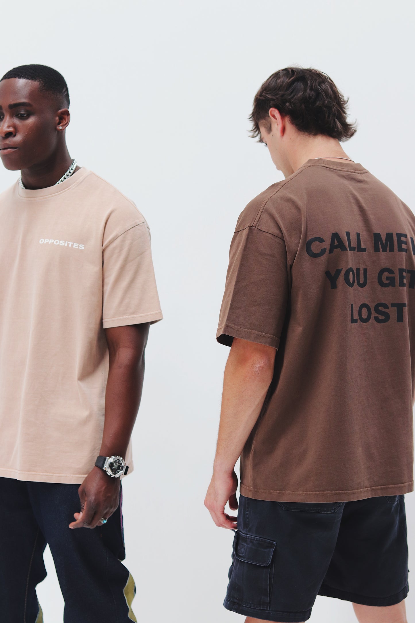 Lost Tee in Soot Brown